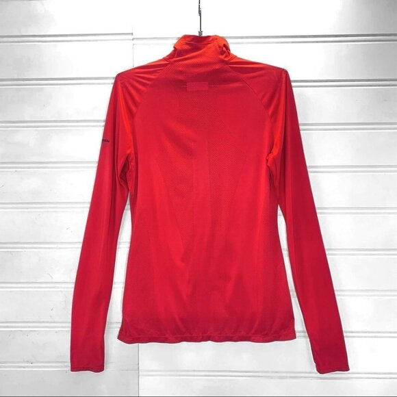 COLUMBIA TITANIUM QUARTER ZIP PULLOVER ORANGE LIGHT SWEATSHIRT WOMEN SIZ… - Picture 4 of 15